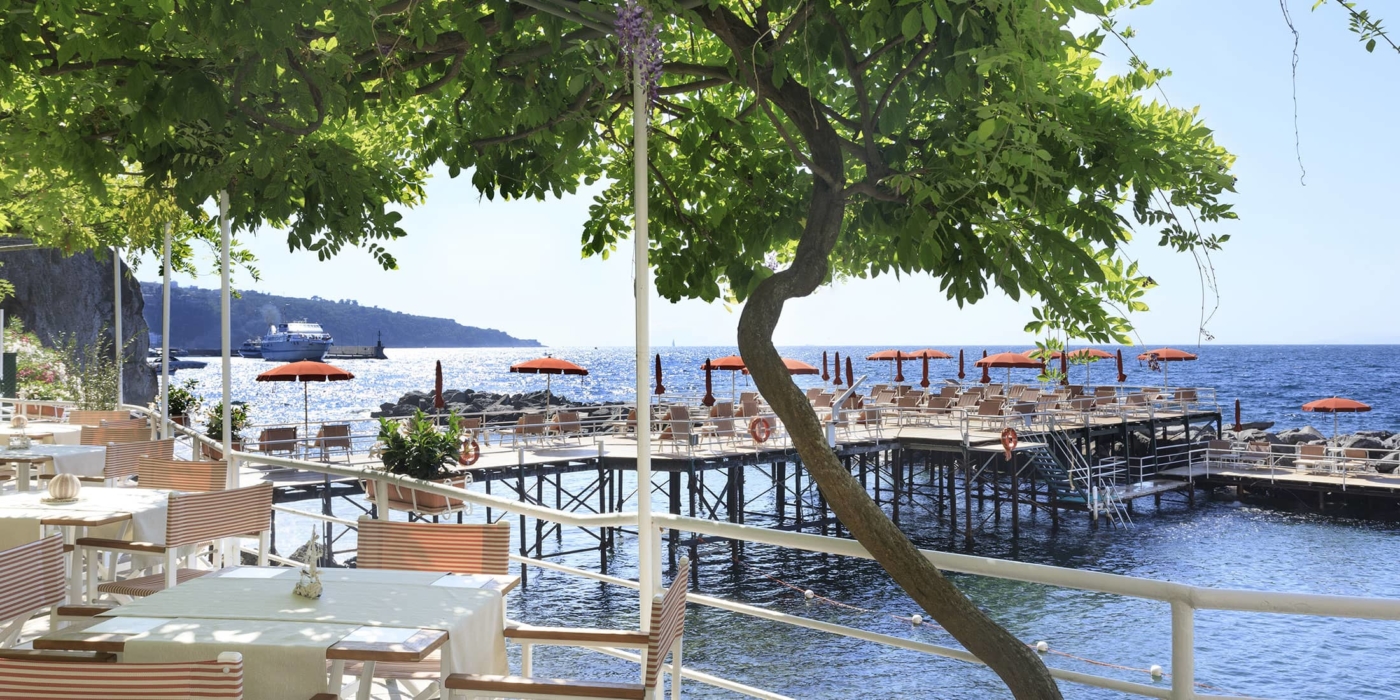 Beach Club Poseidone view from the table