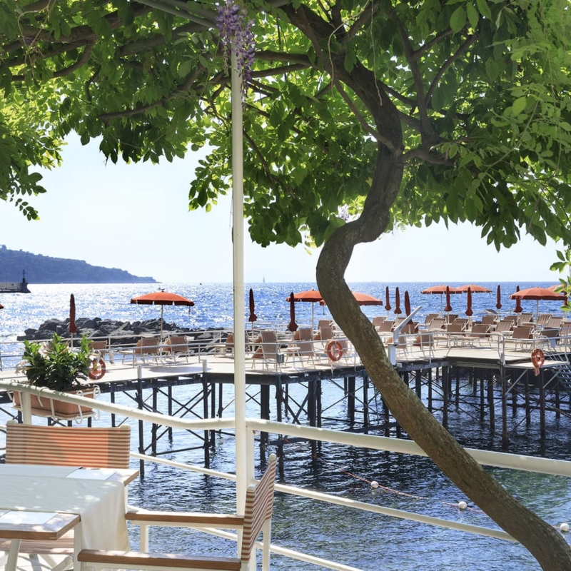 Beach Club Poseidone view from the table