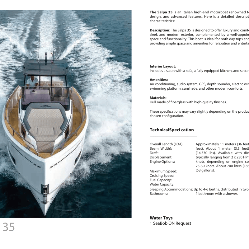 Salpa   Technical Specification